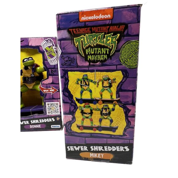 Teenage Mutant Ninja Turtles TMNT Sewer Shredders 5" Set of 4 Skateboard New - Picture 7 of 10